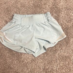 Light blue lululemon shorts